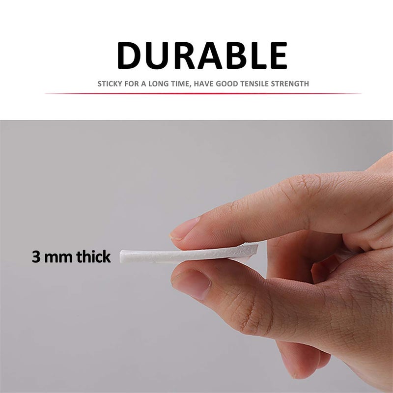 ToLanbbt Double Sided Foam Tape 1.18In x 33FT, Mounting Tape Heavy Duty, Strong Adhesive Weatherproof Seal Strips for DIY Craft Picture Poster, Car & Gap Filling Mountings, Home Office Decor (White) - Image 3